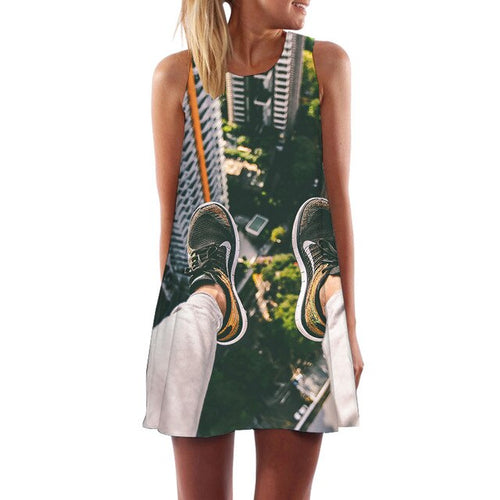 Women's Screen Print Dresses - Street Style Fashions