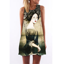 Load image into Gallery viewer, Women&#39;s Screen Print Dresses - Street Style Fashions