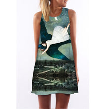 Load image into Gallery viewer, Women&#39;s Screen Print Dresses - Street Style Fashions