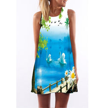 Load image into Gallery viewer, Women&#39;s Screen Print Dresses - Street Style Fashions