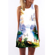 Load image into Gallery viewer, Women&#39;s Screen Print Dresses - Street Style Fashions