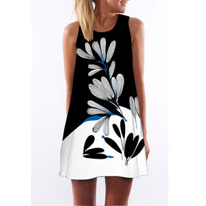 Women's Screen Print Dresses - Street Style Fashions