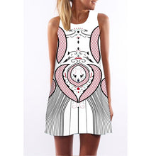 Load image into Gallery viewer, Women&#39;s Screen Print Dresses - Street Style Fashions