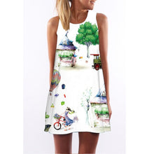 Load image into Gallery viewer, Women&#39;s Screen Print Dresses - Street Style Fashions