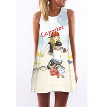 Load image into Gallery viewer, Women&#39;s Screen Print Dresses - Street Style Fashions