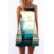 Load image into Gallery viewer, Women&#39;s Screen Print Dresses - Street Style Fashions