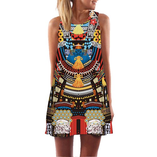 Women's Screen Print Dresses - Street Style Fashions