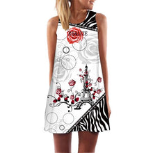 Load image into Gallery viewer, Women&#39;s Screen Print Dresses - Street Style Fashions