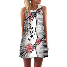 Load image into Gallery viewer, Women&#39;s Screen Print Dresses - Street Style Fashions