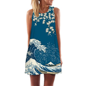 Women's Screen Print Dresses - Street Style Fashions