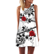 Load image into Gallery viewer, Women&#39;s Screen Print Dresses - Street Style Fashions