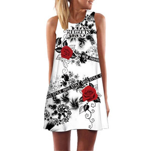 Women's Screen Print Dresses - Street Style Fashions