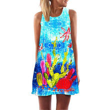 Load image into Gallery viewer, Women&#39;s Screen Print Dresses - Street Style Fashions