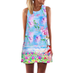 Women's Screen Print Dresses - Street Style Fashions