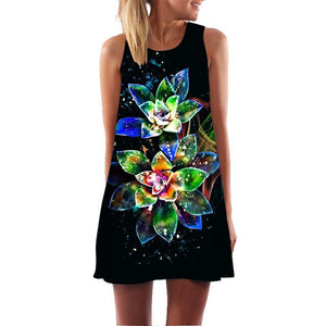 Women's Screen Print Dresses - Street Style Fashions