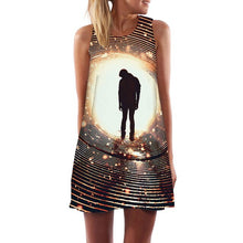 Load image into Gallery viewer, Women&#39;s Screen Print Dresses - Street Style Fashions