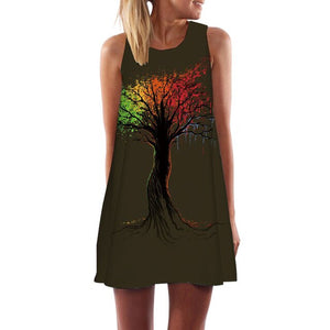 Women's Screen Print Dresses - Street Style Fashions