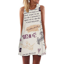 Load image into Gallery viewer, Women&#39;s Screen Print Dresses - Street Style Fashions