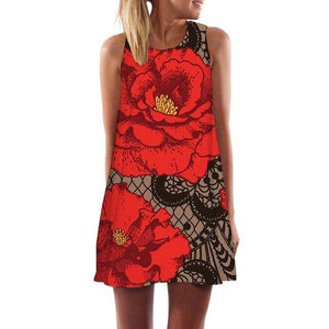 Women's Screen Print Dresses - Street Style Fashions