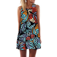 Load image into Gallery viewer, Women&#39;s Screen Print Dresses - Street Style Fashions