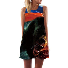 Load image into Gallery viewer, Women&#39;s Screen Print Dresses - Street Style Fashions