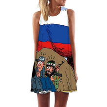 Load image into Gallery viewer, Women&#39;s Screen Print Dresses - Street Style Fashions