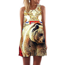 Load image into Gallery viewer, Women&#39;s Screen Print Dresses - Street Style Fashions