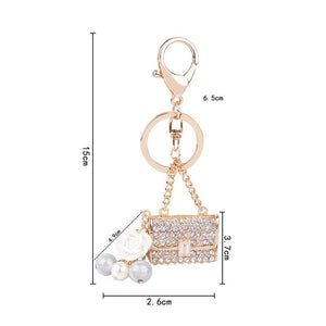 Rhinestone Handbag Keychain Holders - Purse Accessories