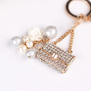 Rhinestone Handbag Keychain Holders - Purse Accessories