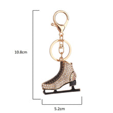 Load image into Gallery viewer, Rhinestone Ice Skates Keychain Holders - Purse Accessories