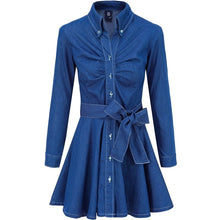 Load image into Gallery viewer, Women’s Chic Style Denim Dresses – Streetwear Fashions