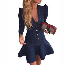 Load image into Gallery viewer, Women’s Chic Style Denim Dresses – Streetwear Fashions