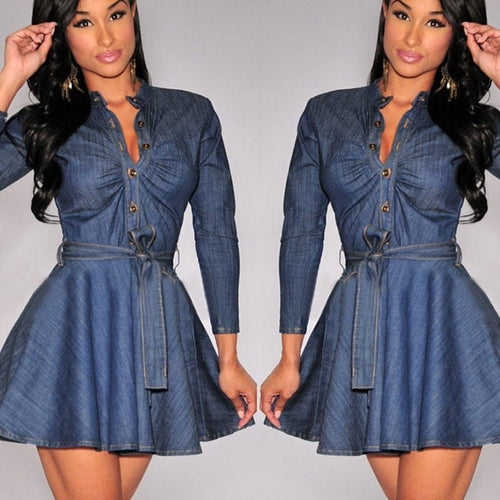 Women’s Chic Style Denim Dresses – Streetwear Fashions