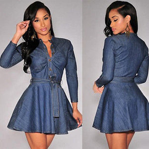 Women’s Chic Style Denim Dresses – Streetwear Fashions