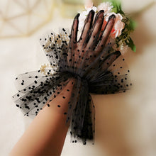 Load image into Gallery viewer, Bridal Lace Trim Gloves – Fine Quality Wedding Accessories