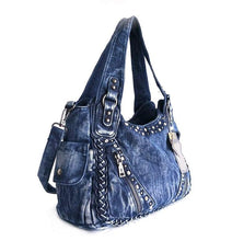 Load image into Gallery viewer, High Street Denim Style Handbags - Ailime Designs