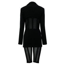 Load image into Gallery viewer, Women&#39;s Mesh 2pc Blazer Pant Set