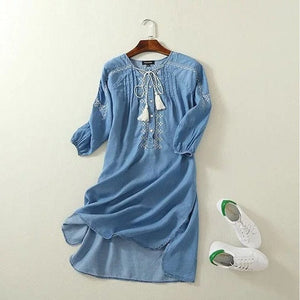 Women’s Chic Style Denim Dresses – Streetwear Fashions