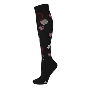 Women's Long Knitted Knee Length Socks - Ailime Designs