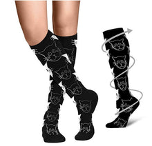 Load image into Gallery viewer, Women’s Print Design Socks – Fine Leg Accessories