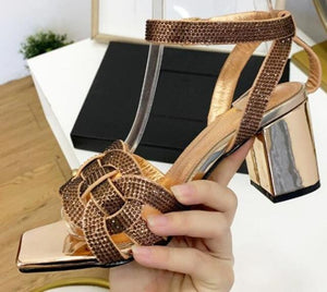 Women’s Red Hot Stylish Fashion Apparel - Square Toe Elegant Sandals