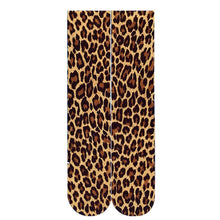 Load image into Gallery viewer, Women&#39;s Long Knitted Leopard Socks - Ailime Designs