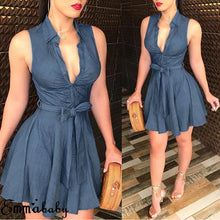 Load image into Gallery viewer, Women’s Chic Style Denim Dresses – Streetwear Fashions