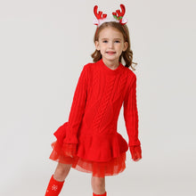 Load image into Gallery viewer, Girl’s Red Hot Stylish Fashion Apparel - Children Tulle Ruffle Dresses