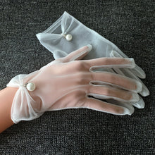 Load image into Gallery viewer, Bridal Lace Trim Gloves – Fine Quality Wedding Accessories