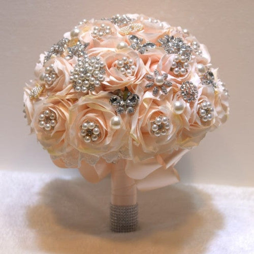 Unique Design Elegant Silk Satin Bouquet Flowers