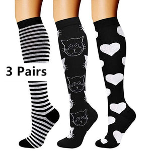 Women's Long Knitted Knee Length Socks - Ailime Designs