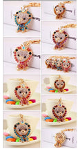 Load image into Gallery viewer, Lion Rhinestone Keychain Holders - Purse Accessories