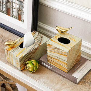 Classic Style Marble Design Tissue Box Containers – Ailime Designs