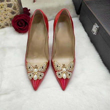 Load image into Gallery viewer, Women’s Red Hot Stylish Fashion Apparel - Classic Bridal Pumps